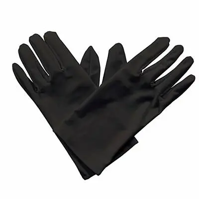 £3.99 • Buy Black Short Gloves Fancy Dress Charleston Burlesque Magician Gentleman Party