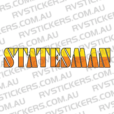 WINDSOR STATESMAN 1250mm Caravan Decal Sticker Vintage Retro Graphics • $49