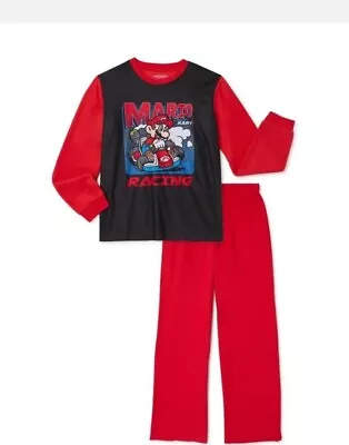 Mario Kart Long Sleeve Two-piece Pajama Set Boys Size 6/7 NWT  • $6.95