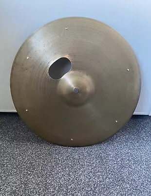 Vintage 18  Avedis Zildjian Riveted Crash/Ride Cymbal (1550g) - Repaired • £69