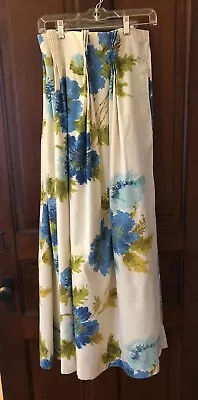 Vintage MidCentury Floral Custom Pinch Pleat Drapes Curtains Weighted 44 X 27 • $45