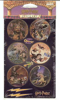 $5.49 • Buy NEW * VINTAGE * Harry Potter Sorcerer's Stone Copper Foil Stickers 2001 RARE