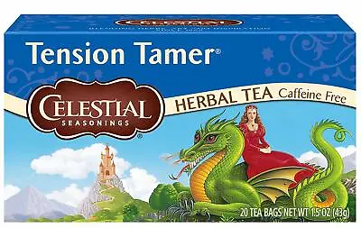 £5.99 • Buy Celestial Seasonings Tension Tamer  Tea With Peppermint Ginger And Lemongrass