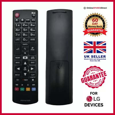 Smart TV Remote Control Replacement AKB74915324 For LG LED LCD TV TelevisionETP • £4.97