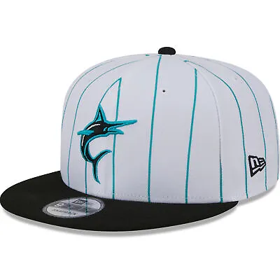 Men's New Era  White Miami Marlins 2024 Batting Practice 9FIFTY Snapback Hat • $38.99