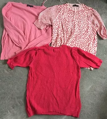 Ladies Womens Spring Clothes Tshirt Top Jumper Bundle Size 14 M&S Collection • £4.50