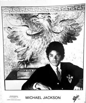 Michael Jackson BxW 8x10  Photo Epic Records Circa '80s • $12.99