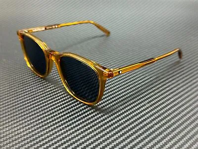 MONT BLANC MB0006S 004 Yellow Men's Authentic Sunglasses 52mm • $182.25