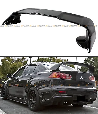 For 2008-17 Mitsubishi Lancer JDM EVO 10 X Style Gloss Black Trunk Spoiler Wing • $125.99