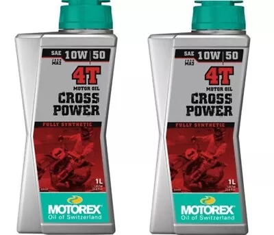 Motorex Cross Power 4T Motor Oil 10W-50 -2 Liter-Fully Synthetic 4-stroke Oil • $49.95