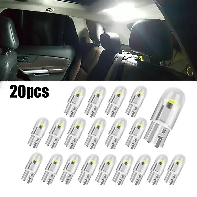 White T10 194 168 W5W 2825 LED Interior Map Dome License Plate Light Bulbs 20Pcs • $2.99