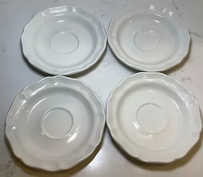 Set Of (4) - Mikasa French Countryside - White 6  Saucers Plates • $16.99