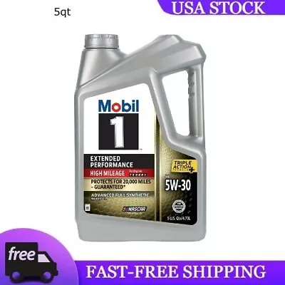 Mobil 1 Extended Performance High Mileage Full Synthetic Motor Oil 5W-30 • $26.99