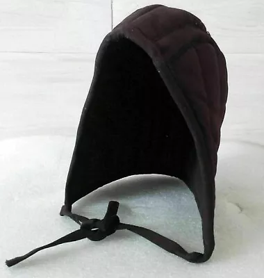 BLACK Cotton Inner Medieval Helmet Padded Re-enactment Armour Hooded Arming Cap • £21.84