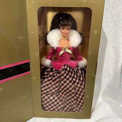 $19.99 • Buy 1996 Avon Exclusive Winter Rhapsody Burnette Barbie Special Edition Pink Plaid