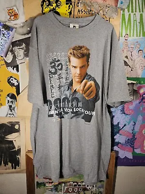 Vintage Y2K Ricky Martin 2000 Livin La Vida Loca Tour Pop Star T-Shirt Sz XL/2XL • $52