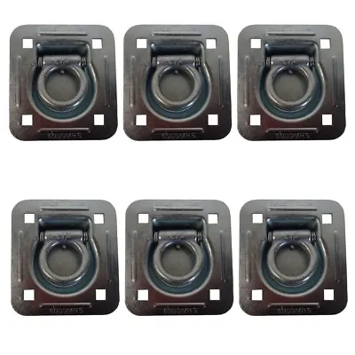 6 Recessed Floor D Rings W Backing Plate Toy Hauler Enclosed Trailer Tie Down • $56.75