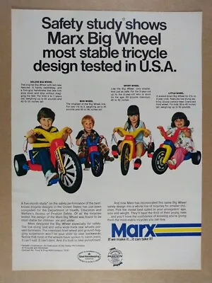 1973 Marx Big Wheel Deluxe Mini Sport & Little Vintage Print Ad • $9.99