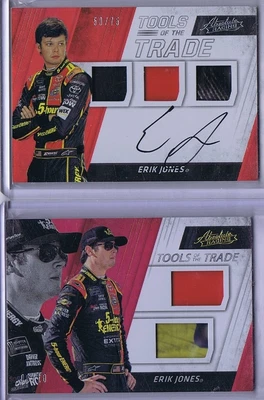 $4 • Buy ERIK JONES - Tools Of The Trade Lot - RACE USED / AUTOGRAPH - 06/10 (MATERIAL)