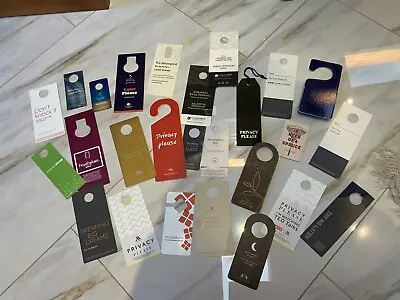 Hotel Do Not Disturb Signs Most From Around The World Lot Of 26 • $99.99