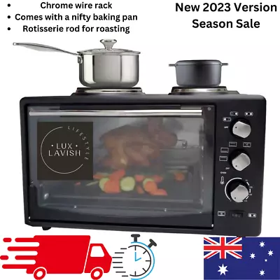 Portable Electric Oven With Hot Plates Kitchen Countertop Oven Cooking Tool 34L • $128.95