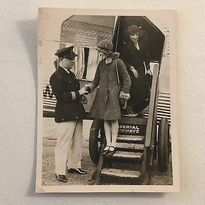 Press Photo Photograph Imperial Airways Airplane Plane Pilot 1932 Keystone Photo • £72.31