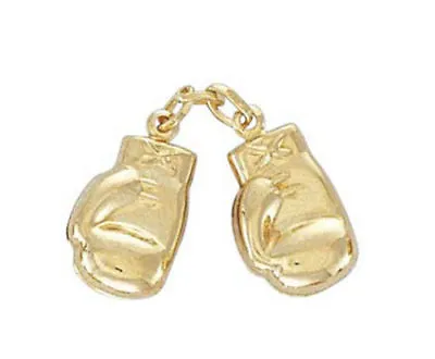 Boxing Gloves Pendant 9ct Gold Pendant  1.3 Grams Boxing Gloves 1 Pair 9ct Gold • £86.99