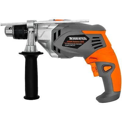 Terratek Hammer Drill 1050W Powerful Variable Speed Electric Corded Drill 240V • £38.95