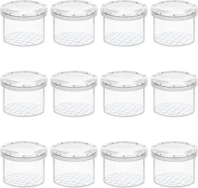 £10.99 • Buy 12 X Clear Insect Observation/Viewer Containers - Magnifying Bug Box Jar Holders