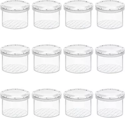 12 X Clear Insect Observation/Viewer Containers - Magnifying Bug Box Jar Holders • £13.49