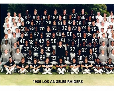 1985 Los Angeles Raiders La 8x10 Team Photo Football Picture Nfl • $4.99