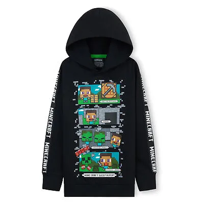 Minecraft Hoodie For Boys - Black Gifts For Gamers • £18.99