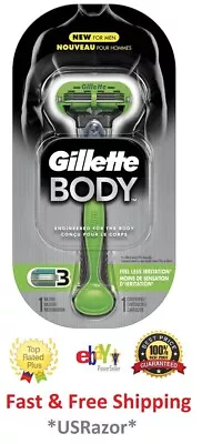 Gillette Body Razor Fits Mach3 Turbo M3 Power Venus Blades Refills Shaver Handle • $12.63