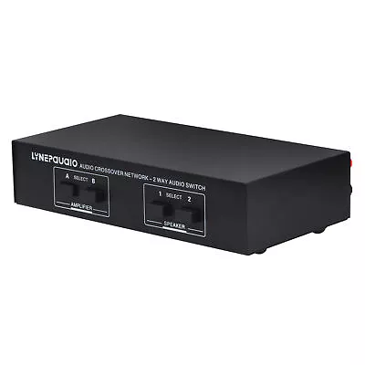 LINEPAUDIO 2 In 2 Out Speaker Selector Switch Audio Signal Switcher S9J0 • £60.91