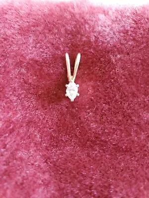 Diamond Marquise 1/4 Carat 14kt Gold Pendant  • $189