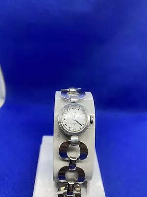 Anker 17 Jewels Incabloc 925 Silver Ladies Watch Working Excellent  • £68