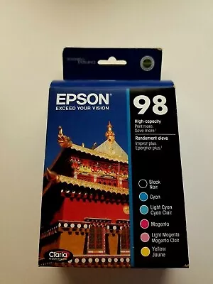 Epson 98 High-Yield Cyan/Magenta/Yellow Ink Cartridges Pack Of 6 T098120-BCS • $80