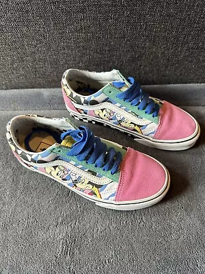 Disney X Vans Old Skool 80s Mickey Sneakers Uk Size 4 • £9.99