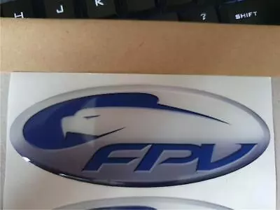 FORD PERFORMANCE VEHICLES FPV AUSTRALIA BADGE EMBLEM GS GT F6 - Blue 115x45mm • $20.89