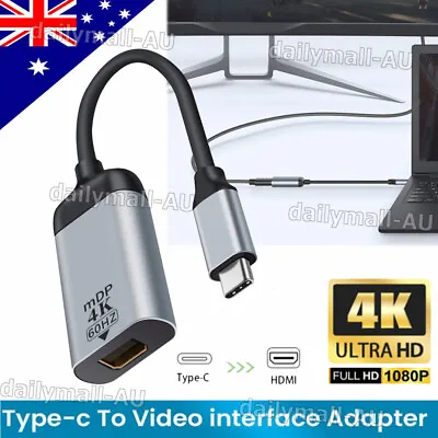 $15.99 • Buy NEW TYPE C To HDMI FEMALE ADAPTER 4K VGA MINI DP DISPLAYPORT ETHERNET USB C
