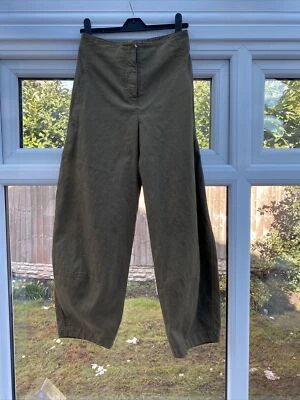 £90 • Buy OSKA Fern Green Cotton Balloon Japanese Crop Trousers Size 0 Uk 8-10