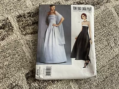 VOGUE American Designer 2376 Tom & Linda Platt Size 14 16 18 UNCUT/FF • $10