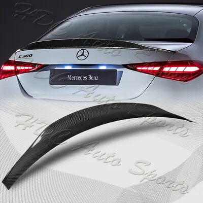 For 2022-2024 Mercedes-Benz C-Class W206 A-Style Carbon Fiber Trunk Spoiler Wing • $143.99