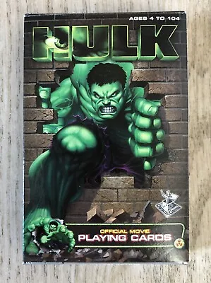 HULK Pack Of Playing Cards - No Jokers - Marvel - Universal - 2003 • $6.32