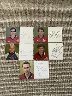 Manchester United Autographs Including Cantona & Giggs  • £30