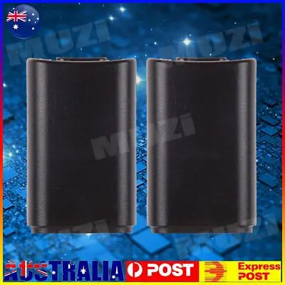 2pcs Battery Pack Cover Shell Case Kit Black For Xbox 360 Wireless Controller AU • $7.09