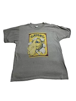 VINTAGE Joe Camel Cigarettes T-Shirt Size Xl Stitch Made In USA 80s Gray Rare • $49.56