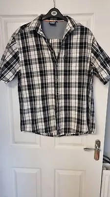 Mens Land Rover Shirt Chequered Medium Short Sleeve Shirt - • £10