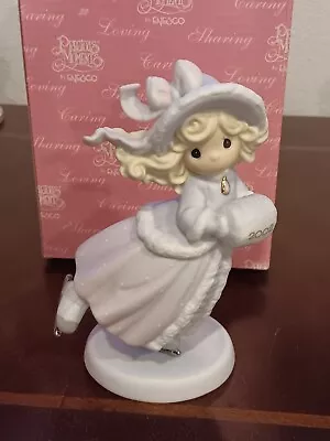 Precious Moments Figurine May Your Holiday Sparkle With Joy 2002 #104202 NIB • $15