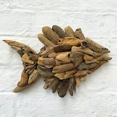 £21.99 • Buy Driftwood Fish Wall Sculpture Natural Rustic Decorative Home Ornament Plaque Art